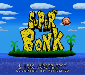 Super Bonk (USA) screen shot title